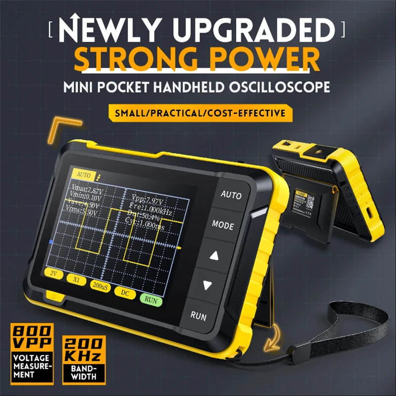 Fnirsi Digital Oscilloscope Handheld - Upgrade Handheld Oscilloscoop Kit 1000mAh Draagbare