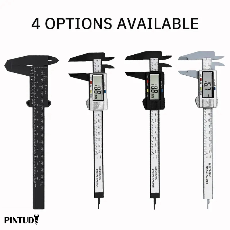 Digital Caliper 150Mm Stainless Steel - 1PC Plastic Vernier-remklauw Digitaal Display-remklauw Mini-tekst