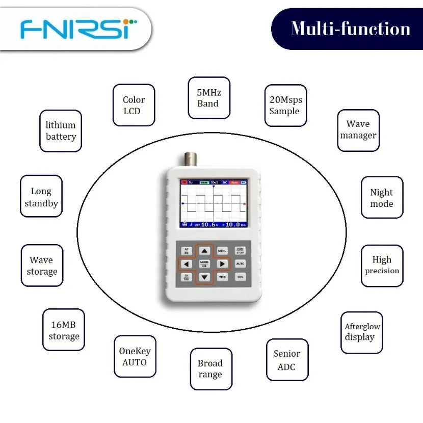 1PC DSO FNIRSI PRO Handheld mi - Fnirsi Digital Oscilloscope Handheld recensie en prijs