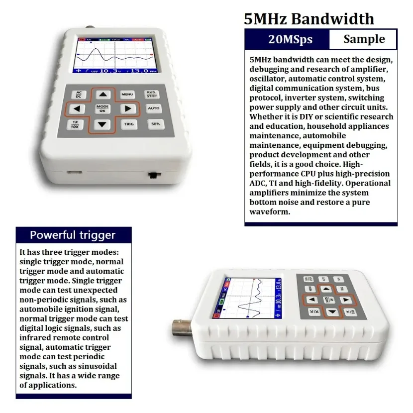 1PC DSO FNIRSI PRO Handheld mi - Fnirsi Digital Oscilloscope Handheld recensie en prijs