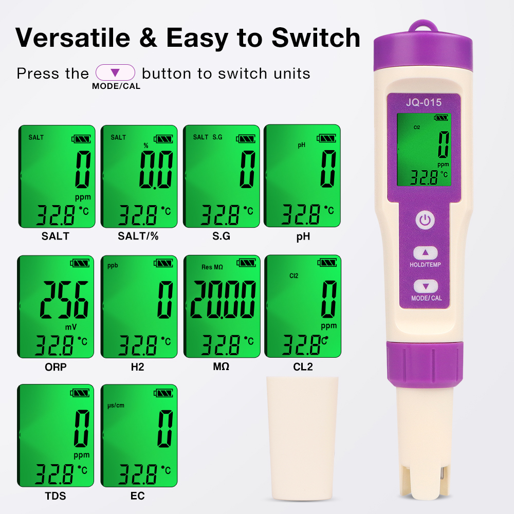 10-in-1 waterkwaliteitstester  - Ph Meter Digital Water Tester recensie en prijs