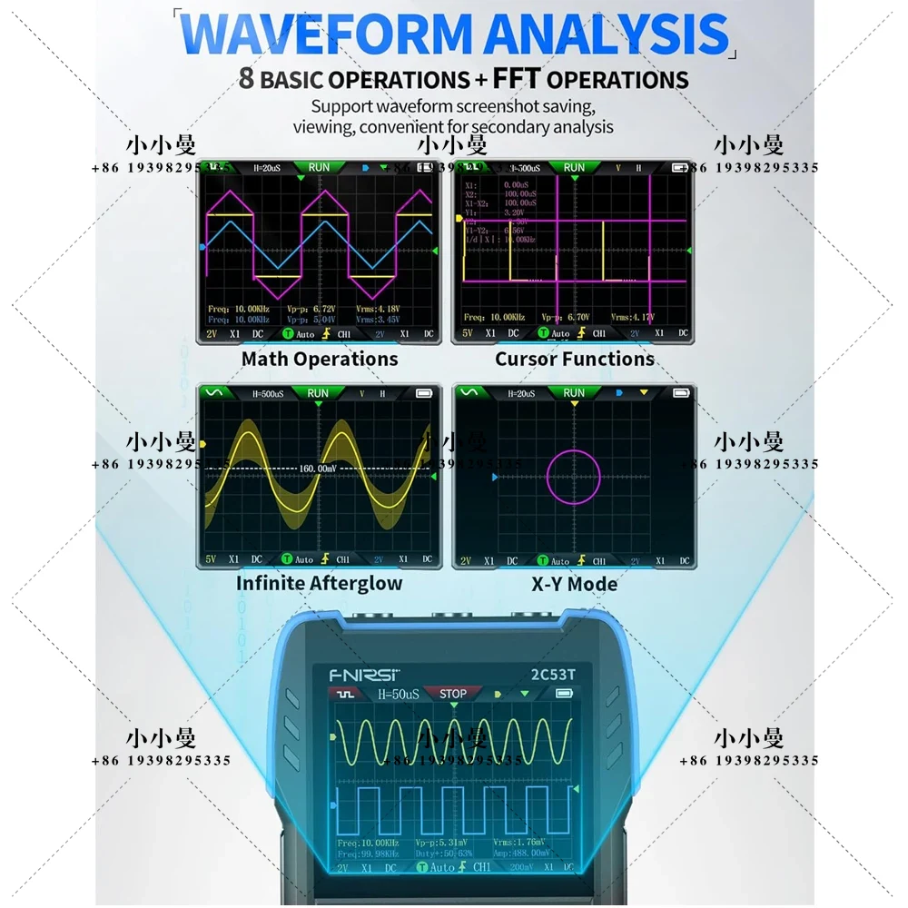 FNIRSI 2C53T: verbeterde draag - Fnirsi Digital Oscilloscope Handheld recensie en prijs