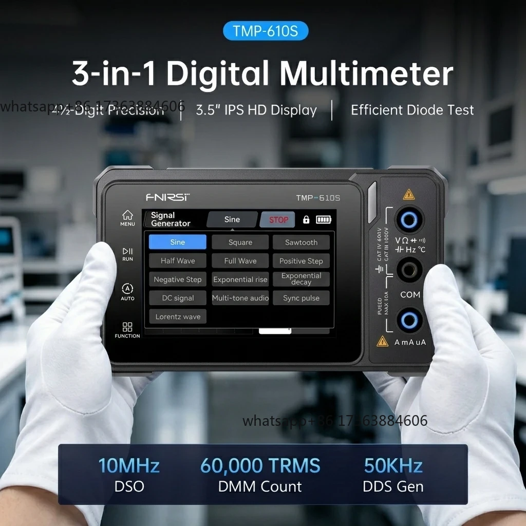 FNIRSI TMP-610S digitale multi - Fnirsi Digital Oscilloscope Handheld recensie en prijs