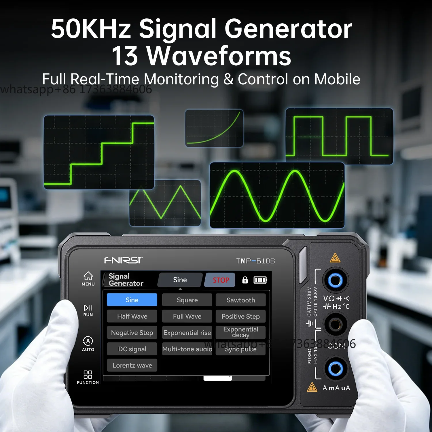 FNIRSI TMP-610S digitale multi - Fnirsi Digital Oscilloscope Handheld recensie en prijs
