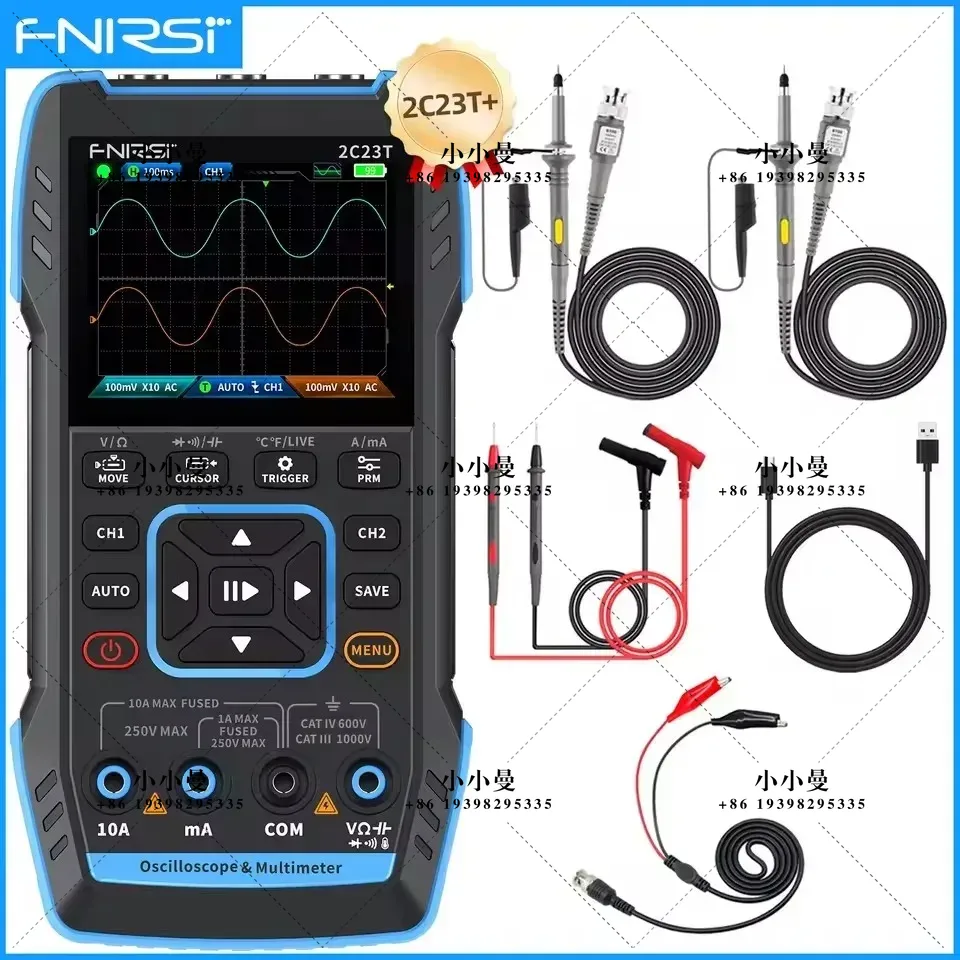 FNIRSI 2C23T10MHz, 2C53T 50MHz - Fnirsi Digital Oscilloscope Handheld recensie en prijs