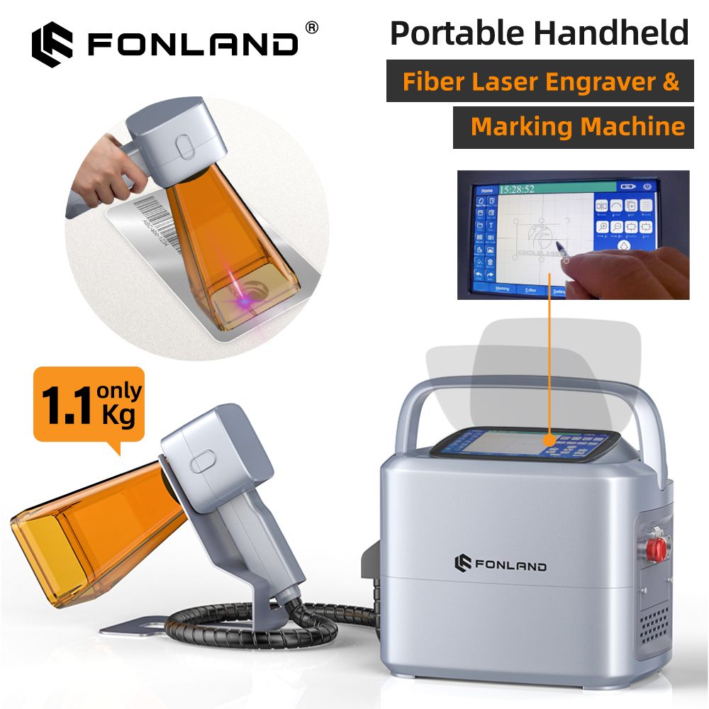 FONLAND K1 20W 30W draagbare d - Fiber Laser Marking Machine 30W recensie en prijs