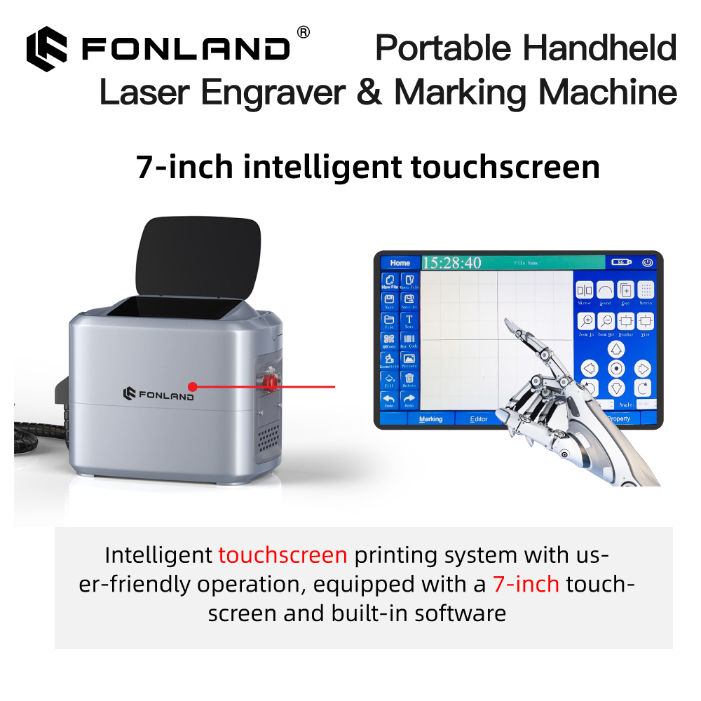 FONLAND K1 20W 30W draagbare d - Fiber Laser Marking Machine 30W recensie en prijs